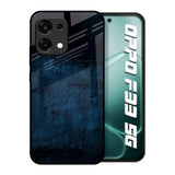Dark Blue Grunge Oppo F33 5G Glass Back Cover Online