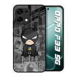 Cartoon Art Oppo F33 5G Glass Back Cover Online