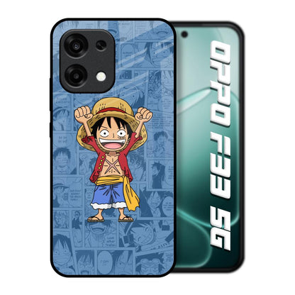 Chubby Anime Oppo F33 5G Glass Back Cover Online