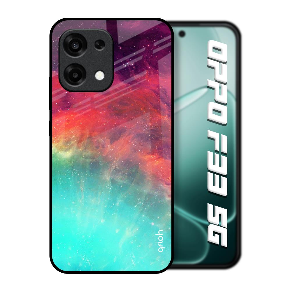 Colorful Aura Oppo F33 5G Glass Back Cover Online