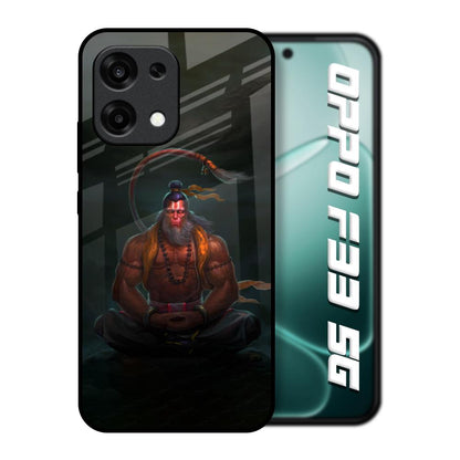Lord Hanuman Animated Oppo F33 5G Glass Back Cover Online