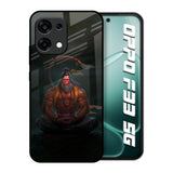 Lord Hanuman Animated Oppo F33 5G Glass Back Cover Online