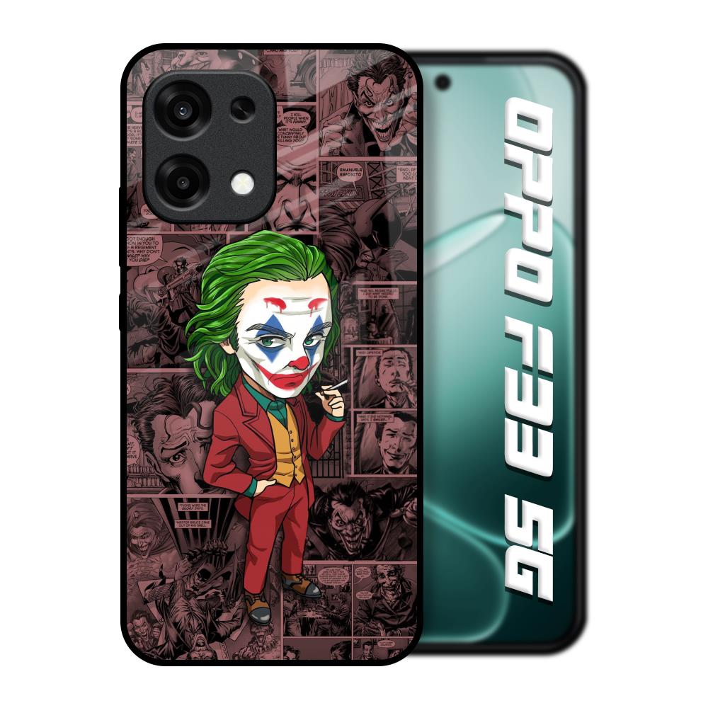 Joker Cartoon Oppo F33 5G Glass Back Cover Online