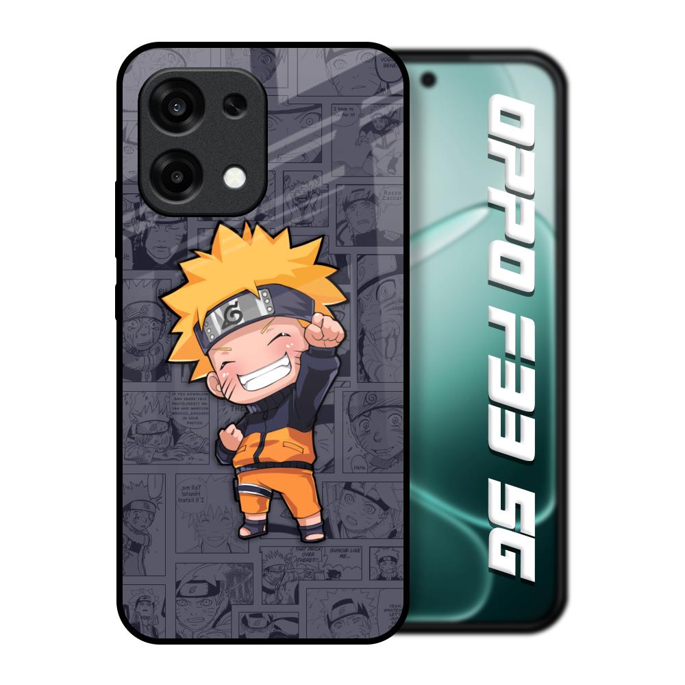 Orange Chubby Oppo F33 5G Glass Back Cover Online