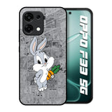 Cute Baby Bunny Oppo F33 5G Glass Back Cover Online