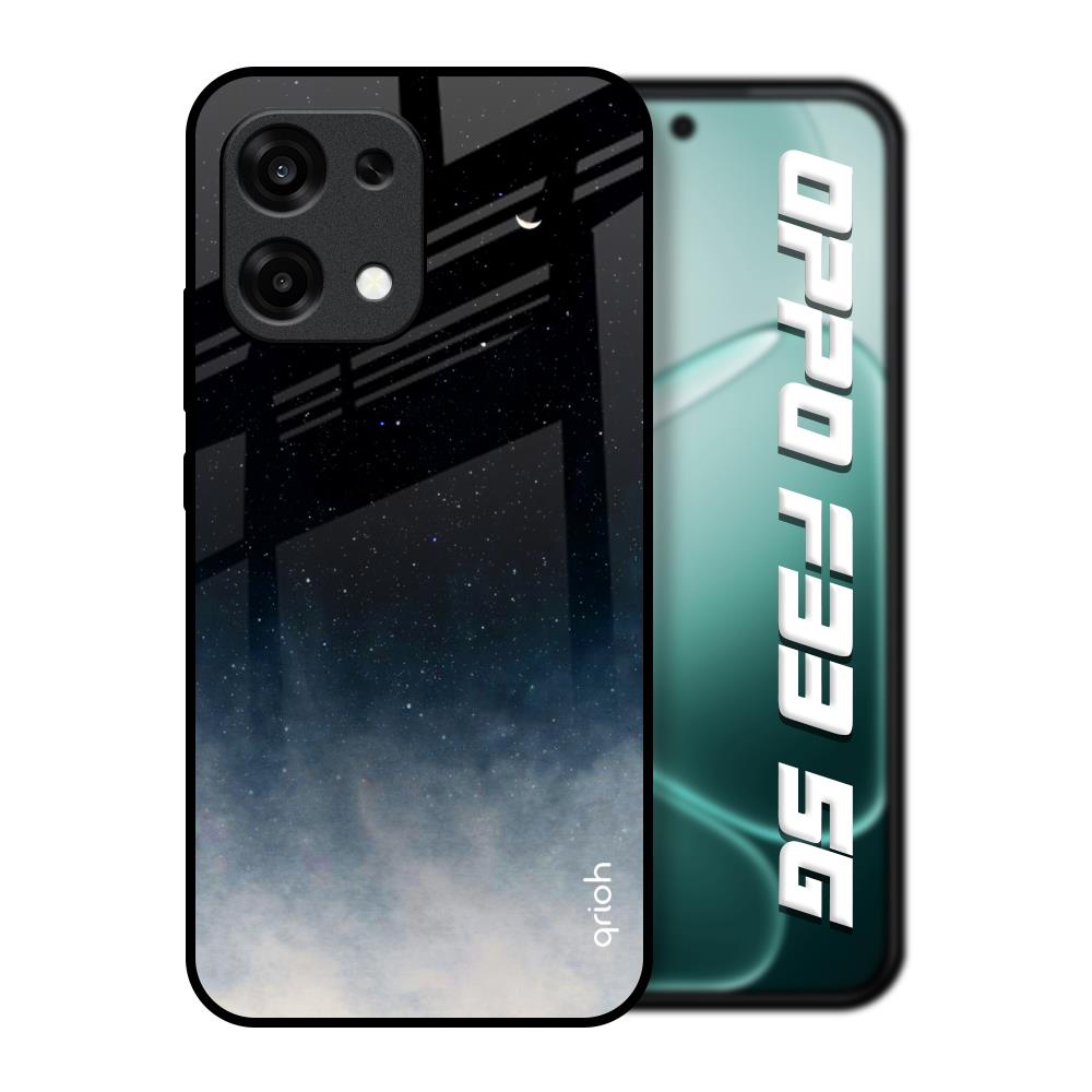 Black Aura Oppo F33 5G Glass Back Cover Online