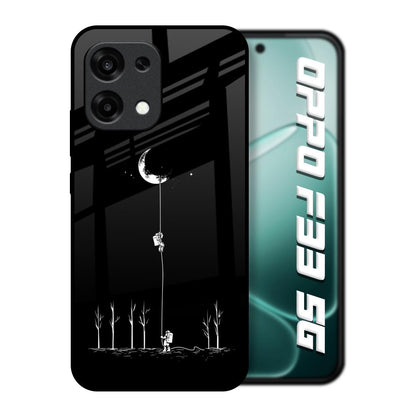 Catch the Moon Oppo F33 5G Glass Back Cover Online