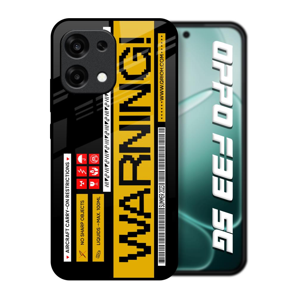 Aircraft Warning Oppo F33 5G Glass Back Cover Online