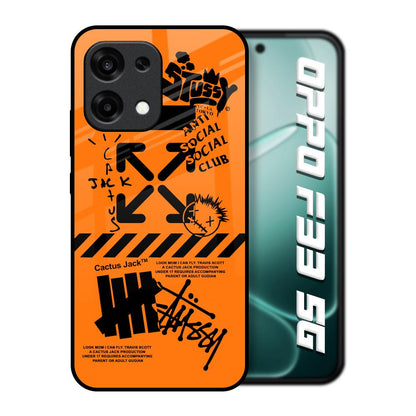 Anti Social Club Oppo F33 5G Glass Back Cover Online
