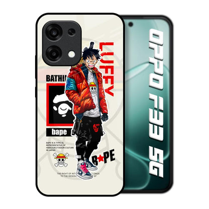 Bape Luffy Oppo F33 5G Glass Back Cover Online