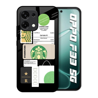 Coffee Latte Oppo F33 5G Glass Back Cover Online