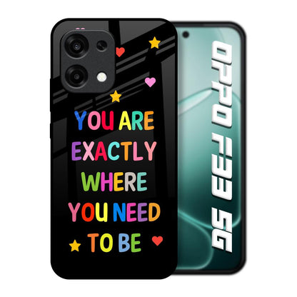 Magical Words Oppo F33 5G Glass Back Cover Online