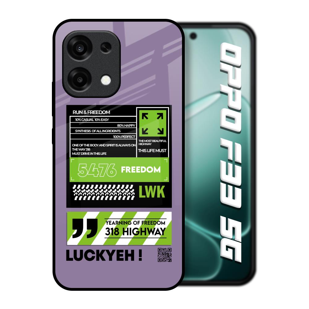Run & Freedom Oppo F33 5G Glass Back Cover Online