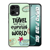 Travel Stamps Oppo F33 5G Glass Back Cover Online