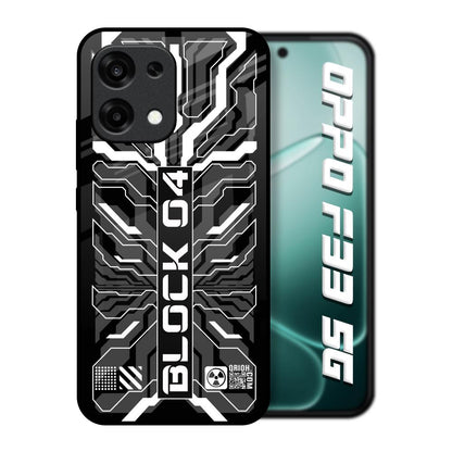 Monochrome Magic Oppo F33 5G Glass Back Cover Online