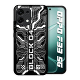 Monochrome Magic Oppo F33 5G Glass Back Cover Online
