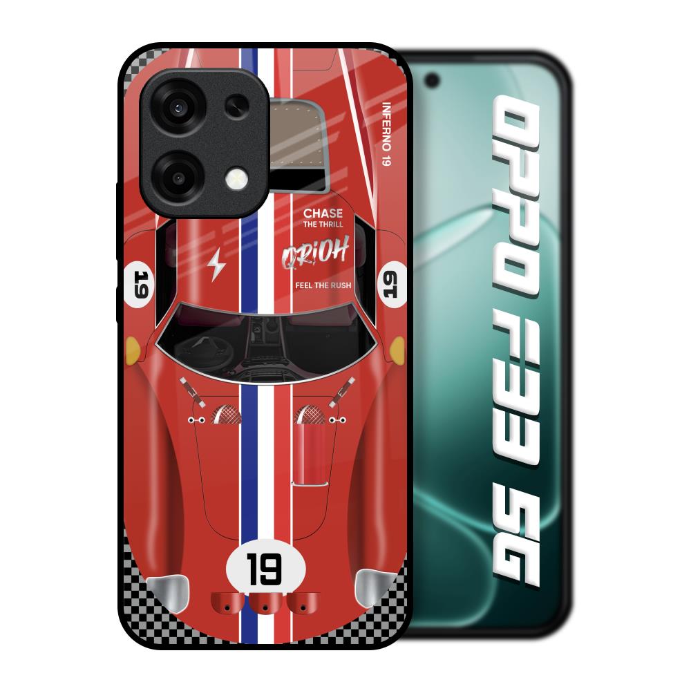 Racing Vintage Oppo F33 5G Glass Back Cover Online