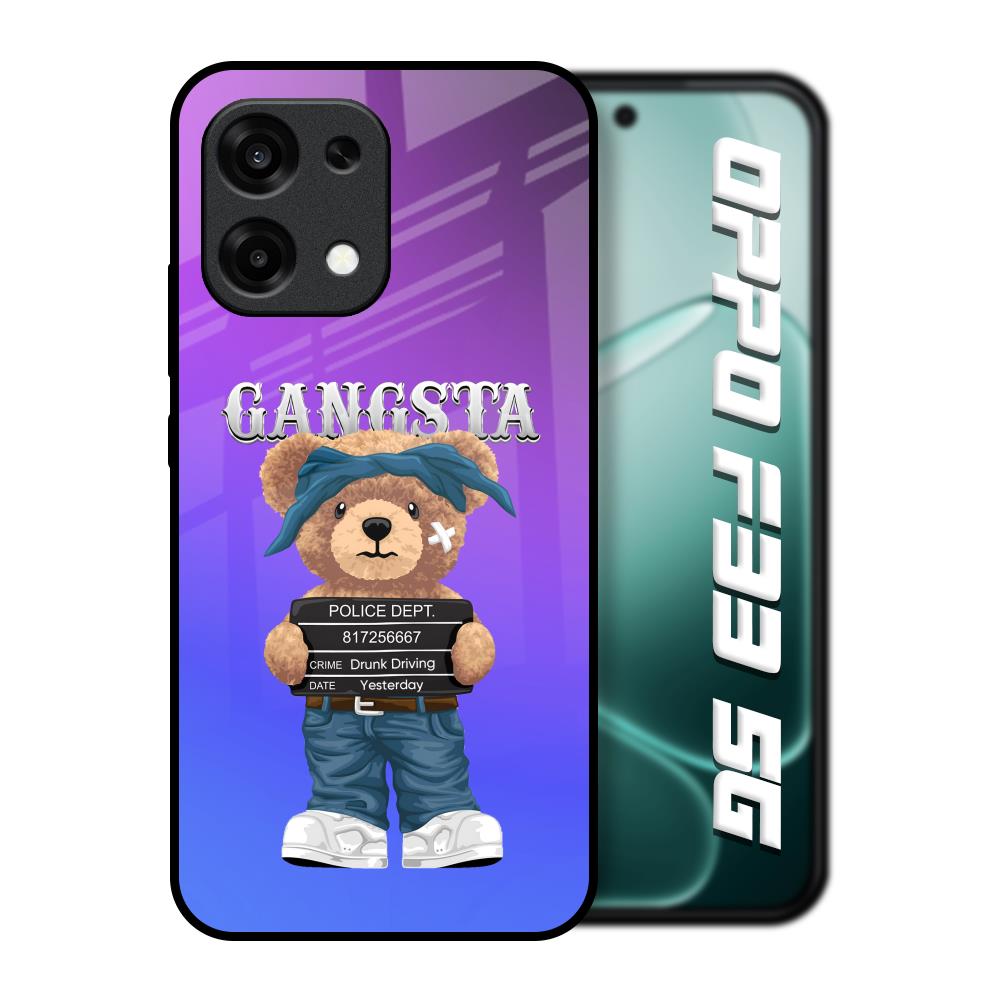 Gangsta Bear Oppo F33 5G Glass Back Cover Online