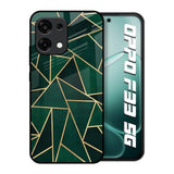 Abstract Green Oppo F33 5G Glass Back Cover Online