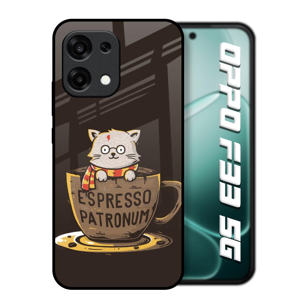 Tea With Kitty Oppo F33 5G Glass Back Cover Online