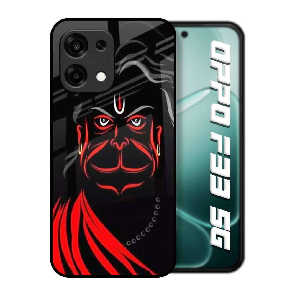 Lord Hanuman Oppo F33 5G Glass Back Cover Online