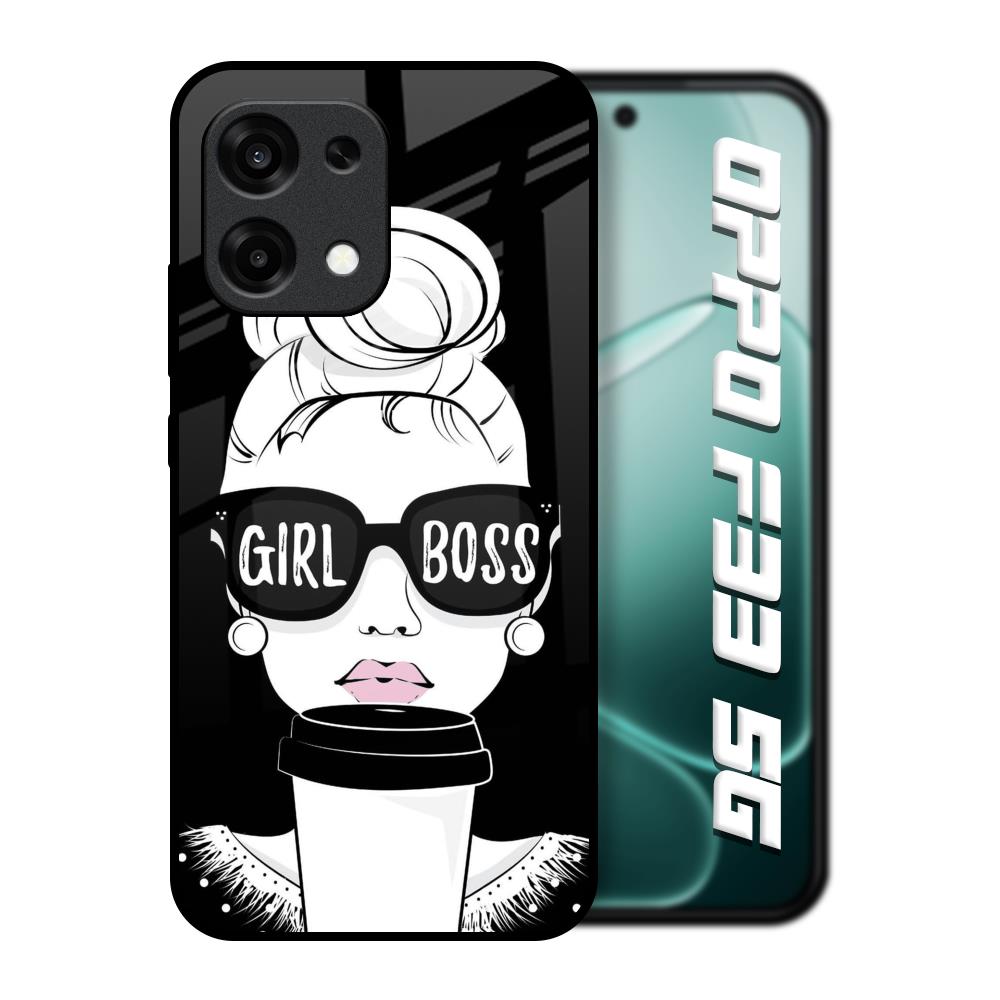 Girl Boss Oppo F33 5G Glass Back Cover Online