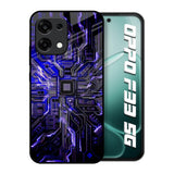 Techno Color Pattern Oppo F33 5G Glass Back Cover Online