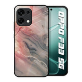 Pink And Grey Marble Oppo F33 5G Glass Back Cover Online