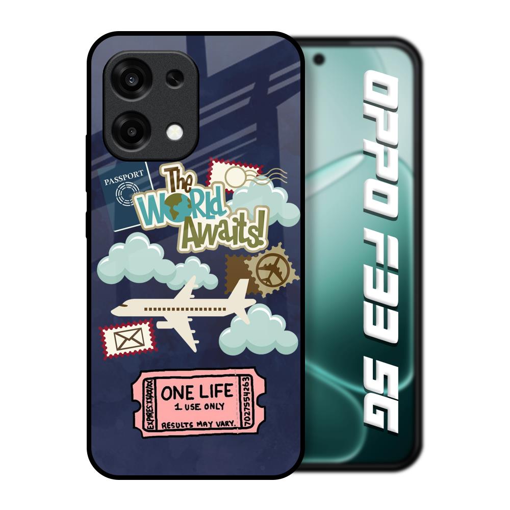 Tour The World Oppo F33 5G Glass Back Cover Online