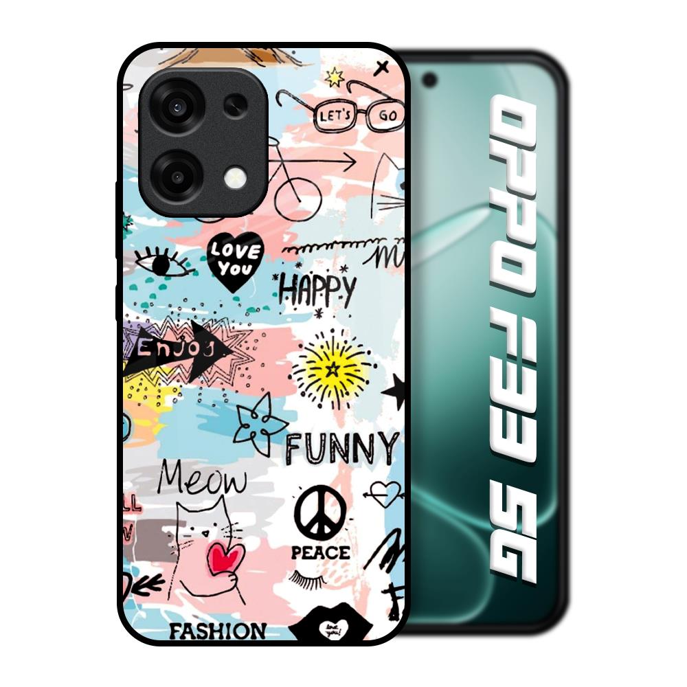 Just For You Oppo F33 5G Glass Back Cover Online