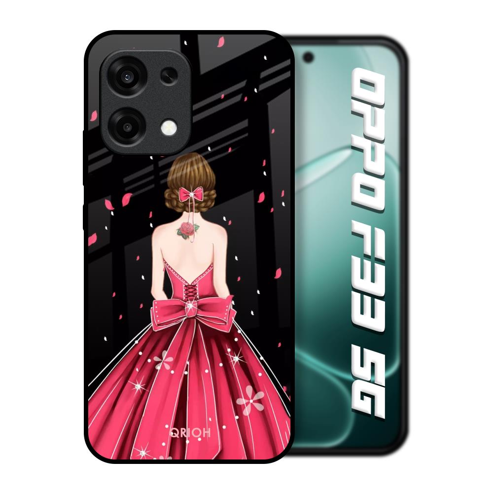 Fashion Princess Oppo F33 5G Glass Back Cover Online