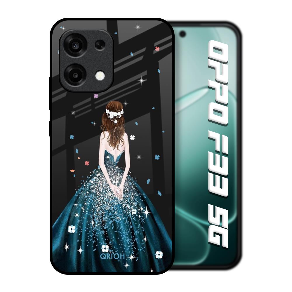 Queen Of Fashion Oppo F33 5G Glass Back Cover Online