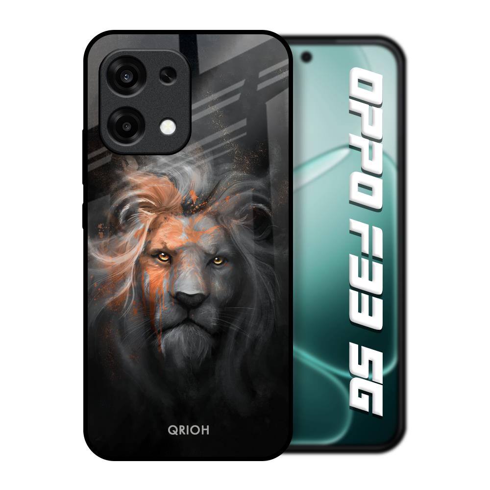 Devil Lion Oppo F33 5G Glass Back Cover Online
