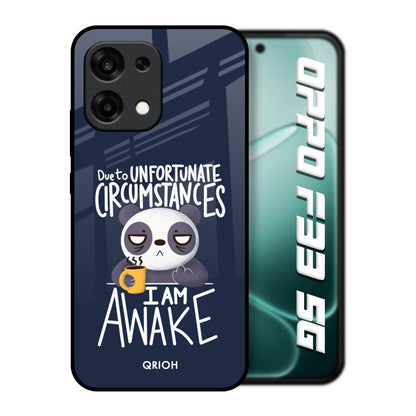 Struggling Panda Oppo F33 5G Glass Back Cover Online