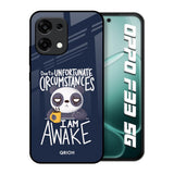 Struggling Panda Oppo F33 5G Glass Back Cover Online