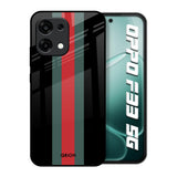 Vertical Stripes Oppo F33 5G Glass Back Cover Online