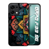 Retro Gorgeous Flower Oppo F33 5G Glass Back Cover Online