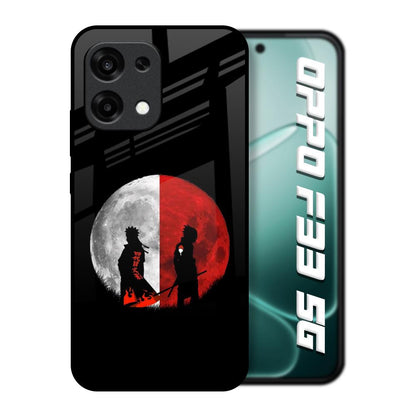 Anime Red Moon Oppo F33 5G Glass Back Cover Online