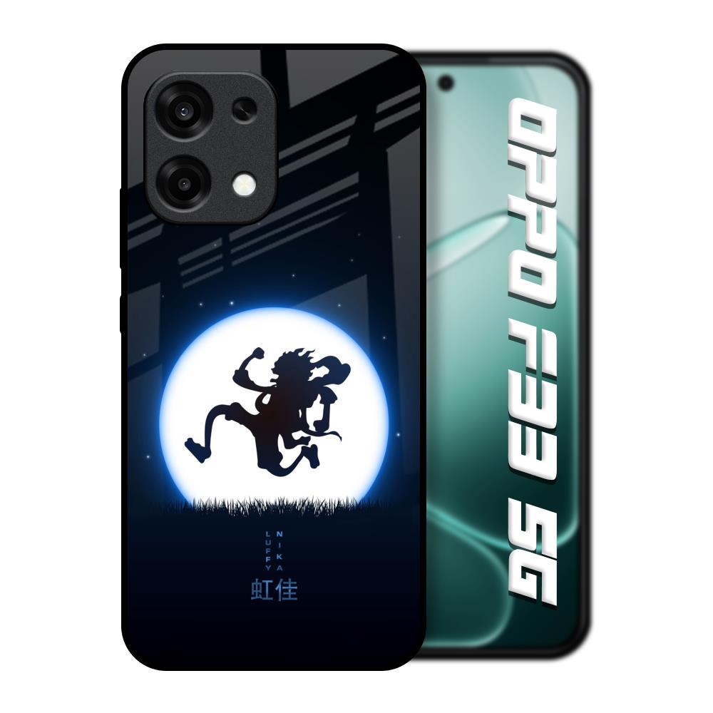 Luffy Nika Oppo F33 5G Glass Back Cover Online
