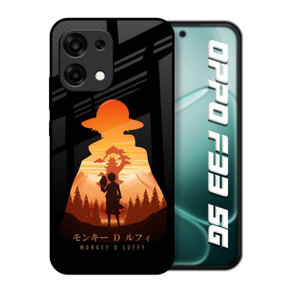 Luffy One Piece Oppo F33 5G Glass Back Cover Online