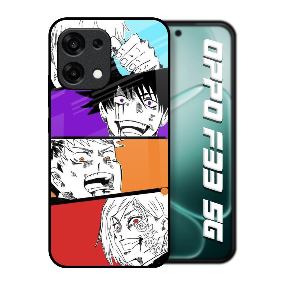 Anime Sketch Oppo F33 5G Glass Back Cover Online