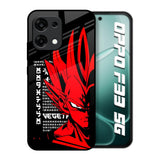 Red Vegeta Oppo F33 5G Glass Back Cover Online