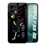 Luffy Line Art Oppo F33 5G Glass Back Cover Online