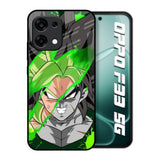 Anime Green Splash Oppo F33 5G Glass Back Cover Online