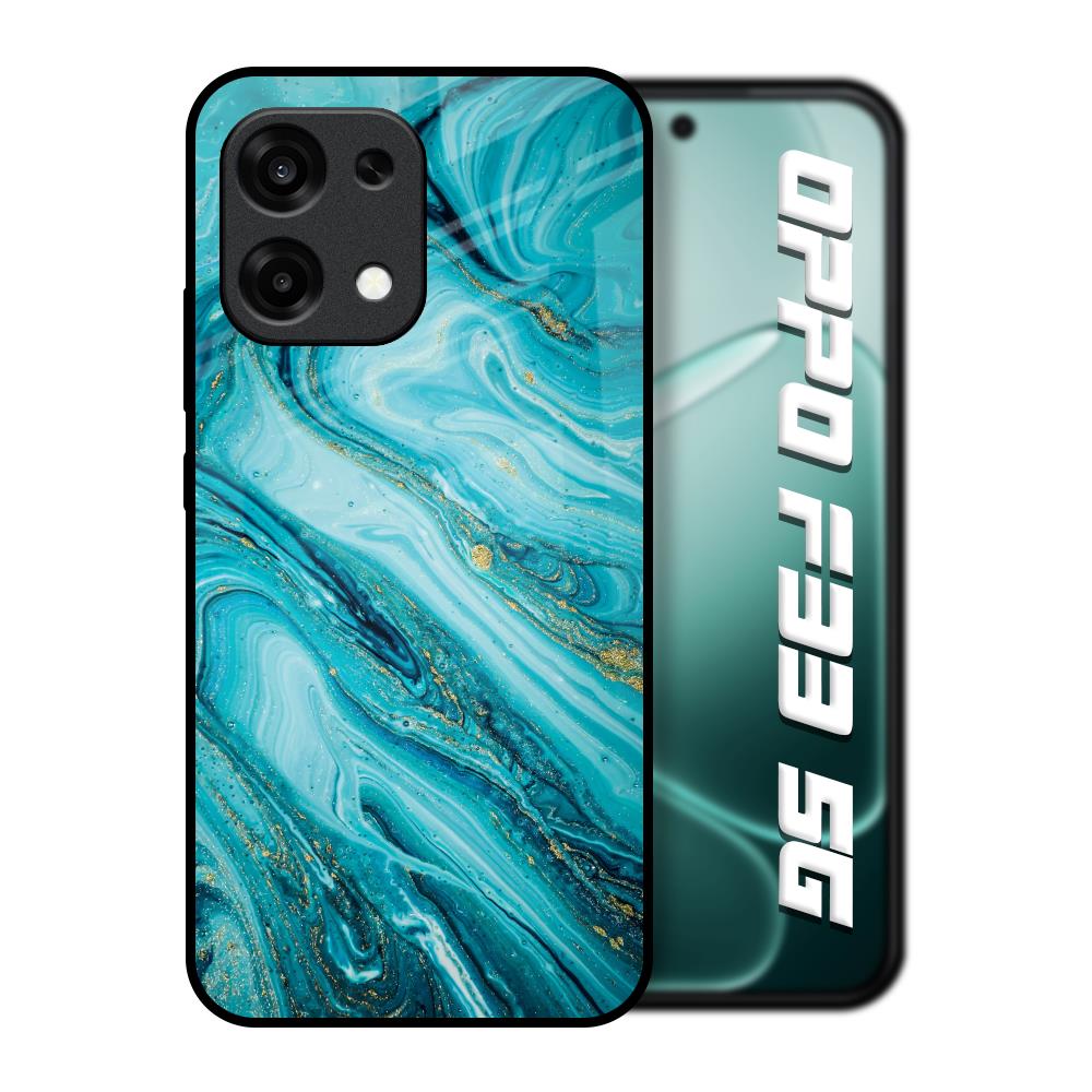 Ocean Marble Oppo F33 5G Glass Back Cover Online