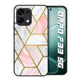 Geometrical Marble Oppo F33 5G Glass Back Cover Online
