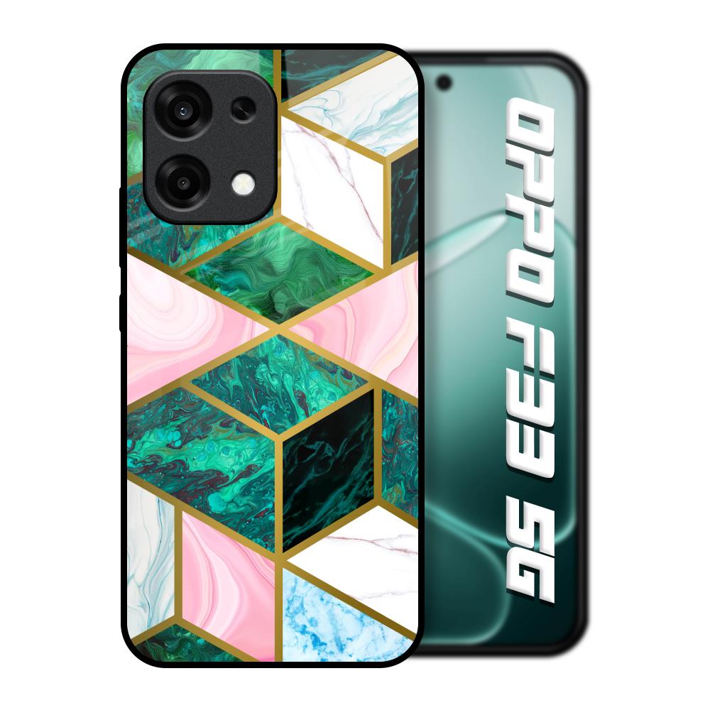 Seamless Green Marble Oppo F33 5G Glass Back Cover Online