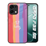 Lucky Abstract Oppo F33 5G Glass Back Cover Online