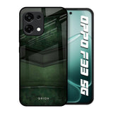 Green Leather Oppo F33 5G Glass Back Cover Online