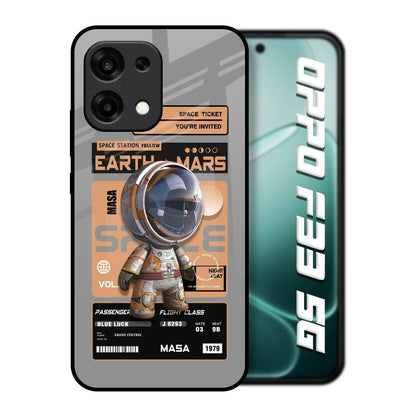 Space Ticket Oppo F33 5G Glass Back Cover Online
